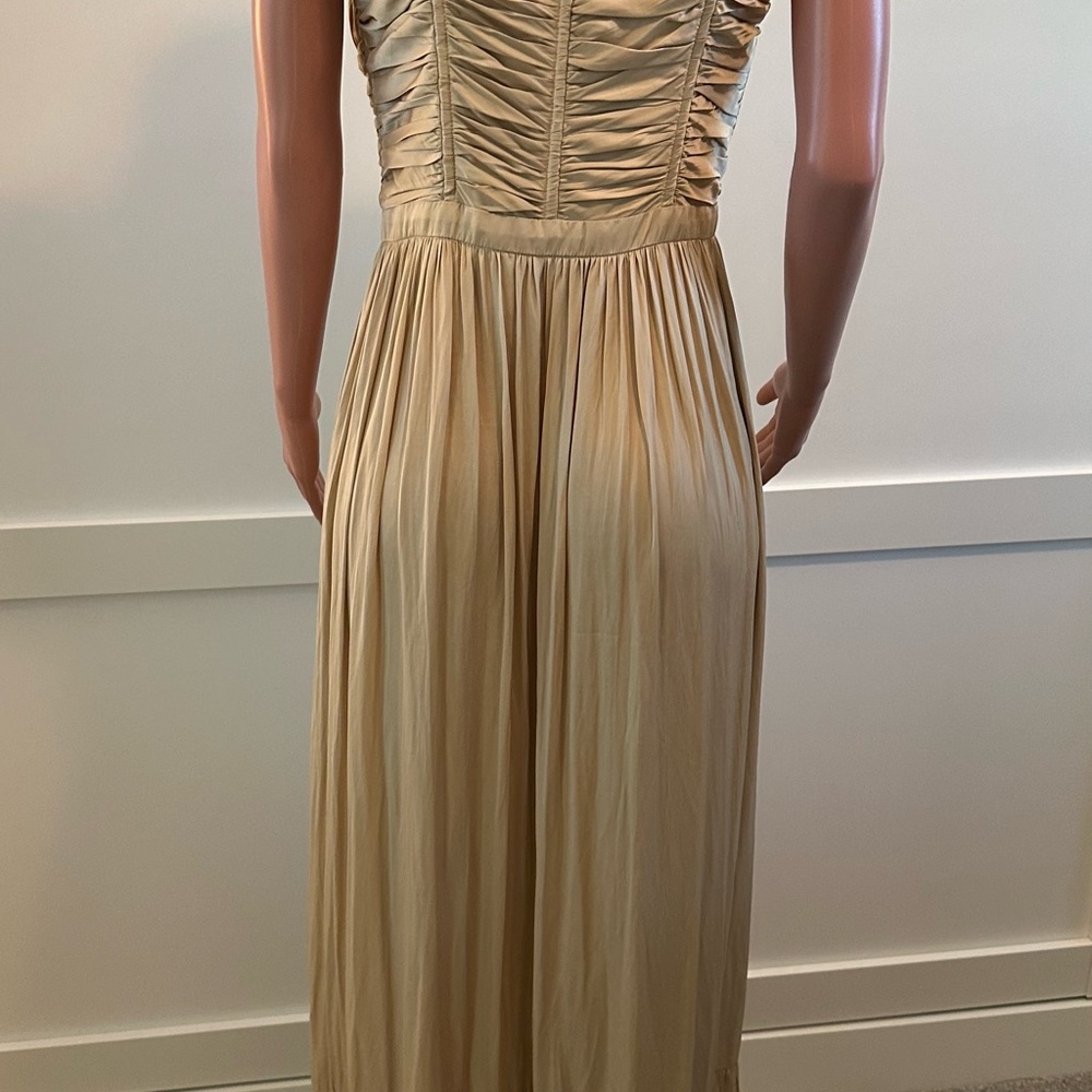 NWT Ramy Brook Beige Ruffled Maxi Dress - Picture 5 of 14